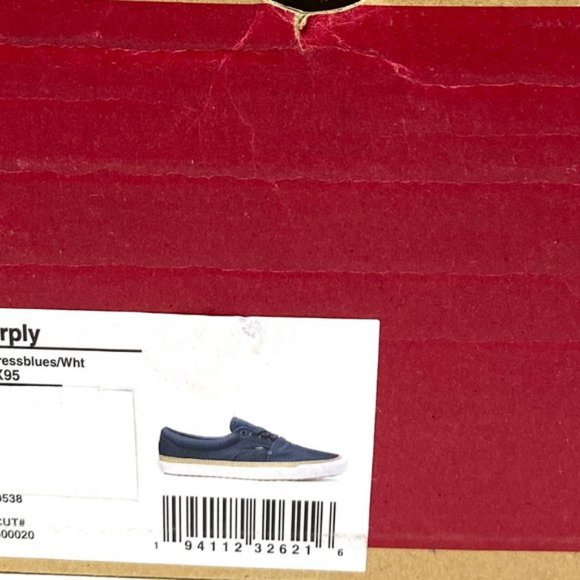 💖MEGA SALE💖VANS Slip Vamp Era Overply Women Blue Genuine VN0A4TZXX95 - Picture 10 of 10